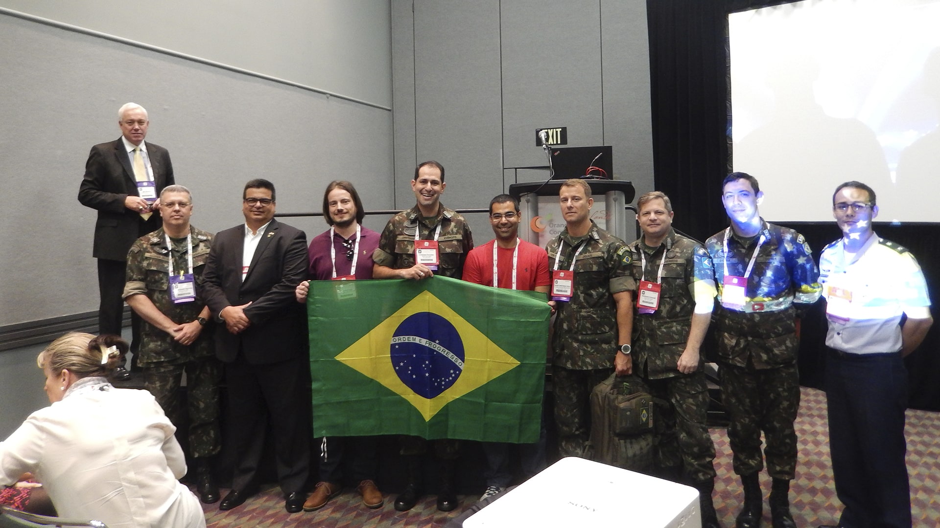 Apoiando o palestrante brasileiro na I/ITSEC 2017